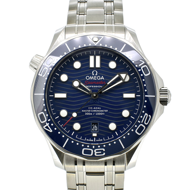オメガ　OMEGA　シーマスター300　コーアクシャル　マスタークロノメーター　210.30.42.20.03.001　ブルー　42mm　未使用品