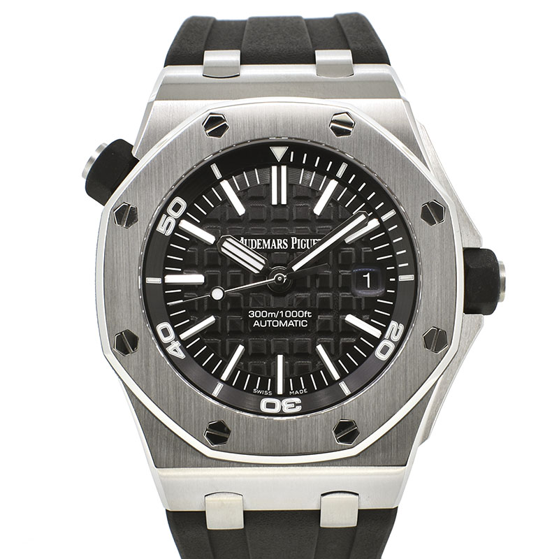 オーデマ・ピゲ　AUDEMARS PIGUET　ロイヤルオーク　オフショアダイバー　15703ST.OO.A002CA.01　ブラック　SS　42mm　USED　中古