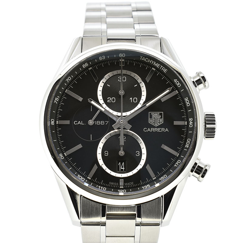 タグホイヤー　TAG HEUER　カレラクロノ キャリバー1887　CAR2110.BA0720　41mm　SS　ブラック　自動巻　USED　中古