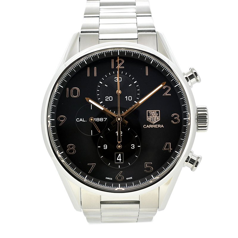 タグホイヤー　TAG HEUER　カレラ　クロノグラフ　キャリバー1887　CAR2014.BA0799　ブラック　43mm　USED　中古