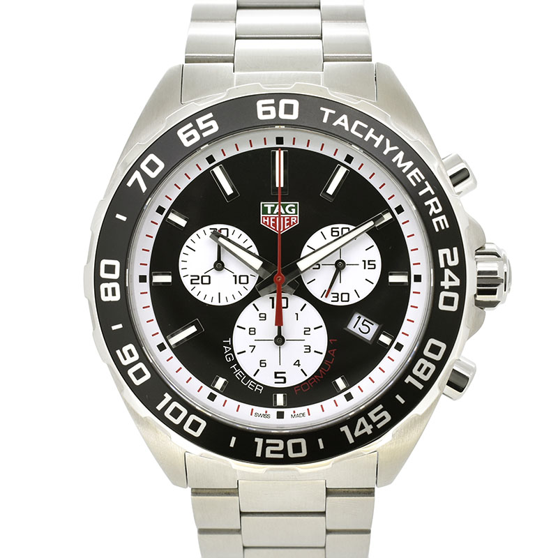 タグホイヤー　TAG HEUER　フォーミュラ1　クロノグラフ　CAZ101E.BA0842　クォーツ　ブラック　43mm　USED　中古