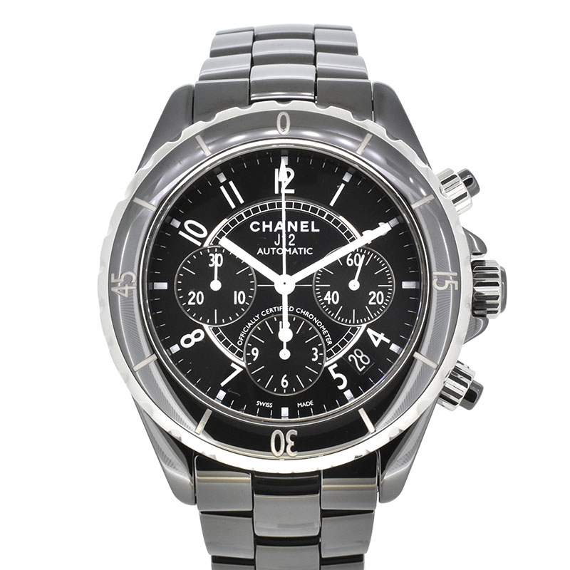 シャネル　CHANEL　J12　クロノグラフ　H0940　41mm　ブラックセラミック　USED　中古
