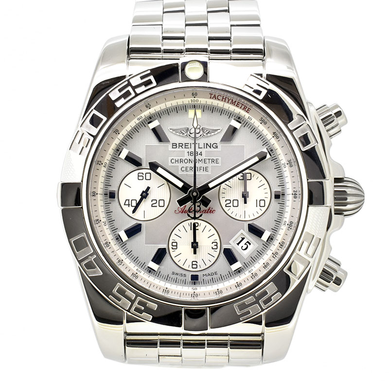 ブライトリング　BREITLING　クロノマット44　A011G85PA　グレーパール　SS　44mm　自動巻　USED　中古