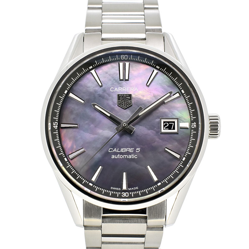 タグホイヤー　TAG HEUER　カレラ キャリバー5　WAR211F.BA0782　ブラックシェル　日本500本限定　39mm　USED　中古