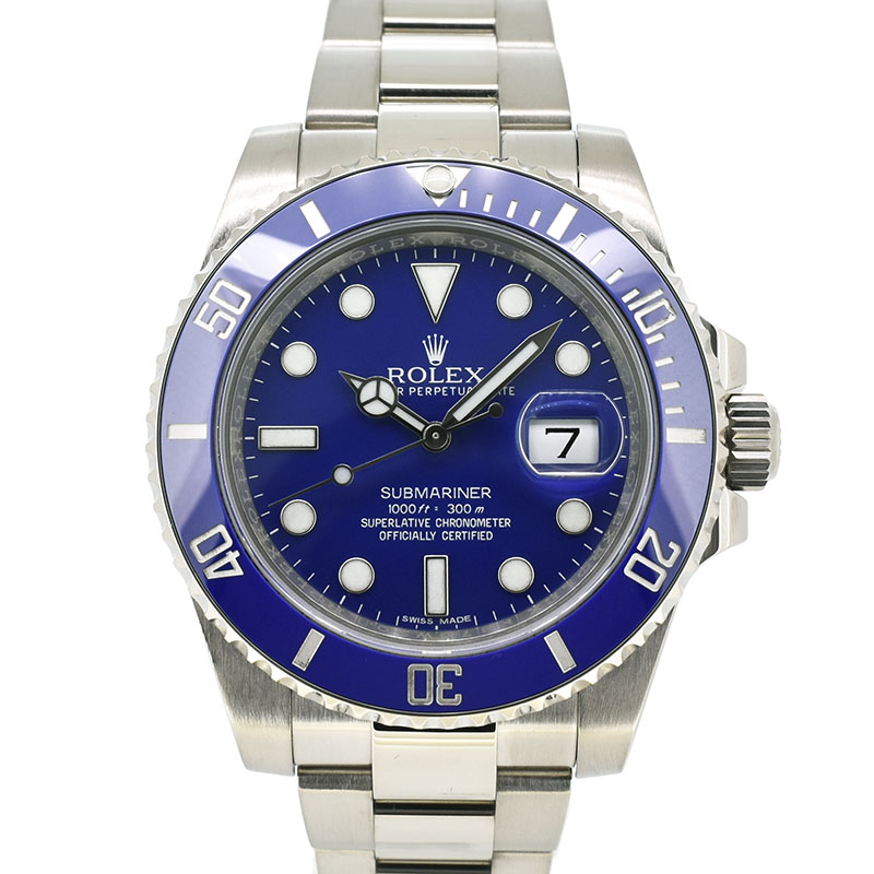 ロレックス　ROLEX　サブマリーナデイト　116619LB　18KWG　ブルー　40mm　ランダム番　USED　中古