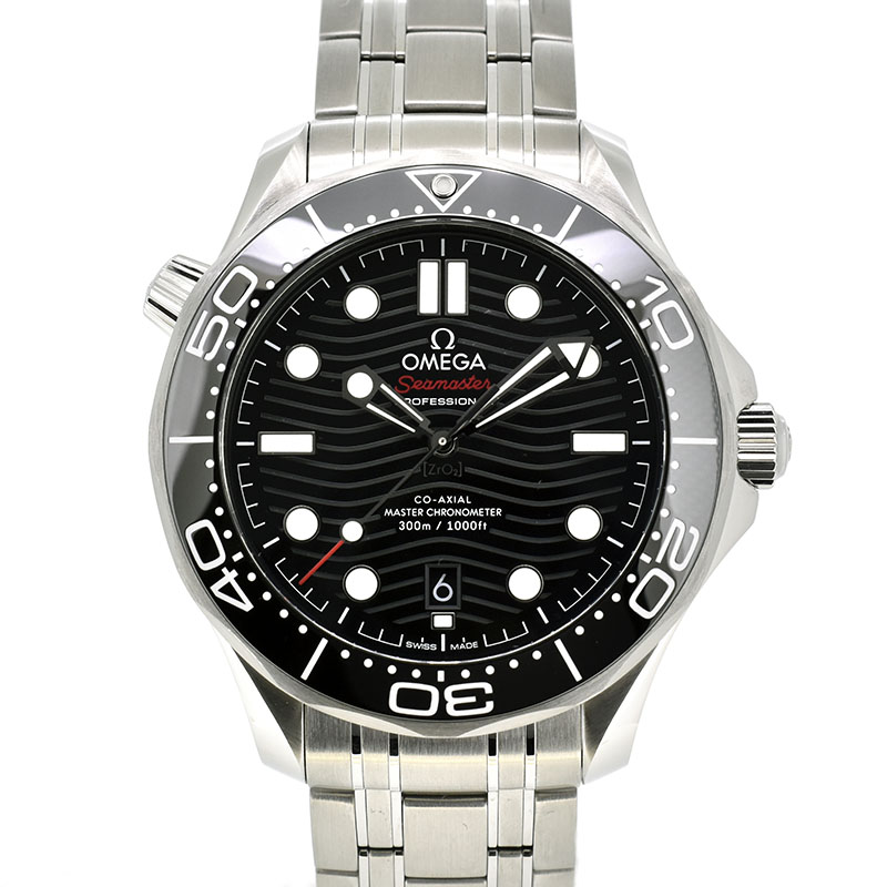 オメガ　OMEGA　シーマスター300 コーアクシャル マスタークロノメーター　210.30.42.20.01.001　ブラック　42mm　USED　中古