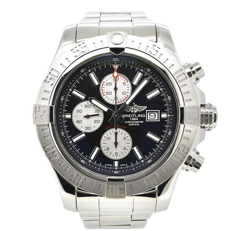 ブライトリング　BREITLING　スーパーアベンジャー2　A331B29PSS　48mm　クロノグラフ　ブラック　USED　中古
