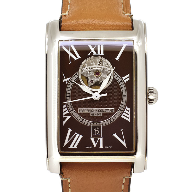フレデリック・コンスタント　FREDERIQUE CONSTANT　カレ ハートビート　FC-315CS4C26　ブラウン　30.7×39mm　日本150本限定　USED　中古