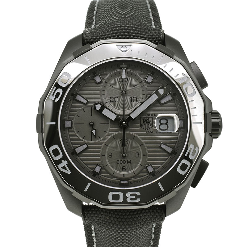 タグホイヤー　TAG HEUER　アクアレーサー クロノグラフ ブラックファントム　CAY218B.FC6370　43mm　USED　中古