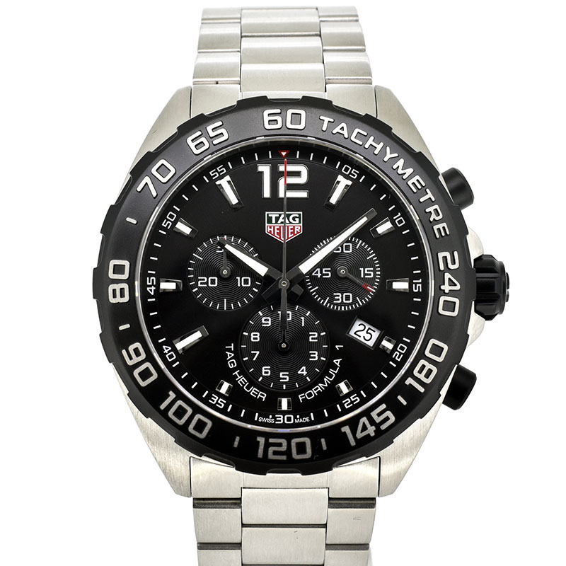 タグホイヤー　TAG HEUER　フォーミュラ1 クロノグラフ　CAZ1010.BA0842　クォーツ　ブラック　43mm　USED　中古