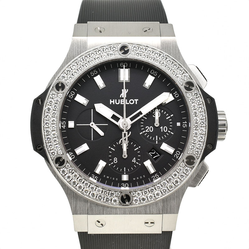 ウブロ　HUBLOT　ビッグバンエボリューション ダイヤモンドベゼル　301.SX.1170.RX.1104　ラバーベルト　44mm　USED　中古