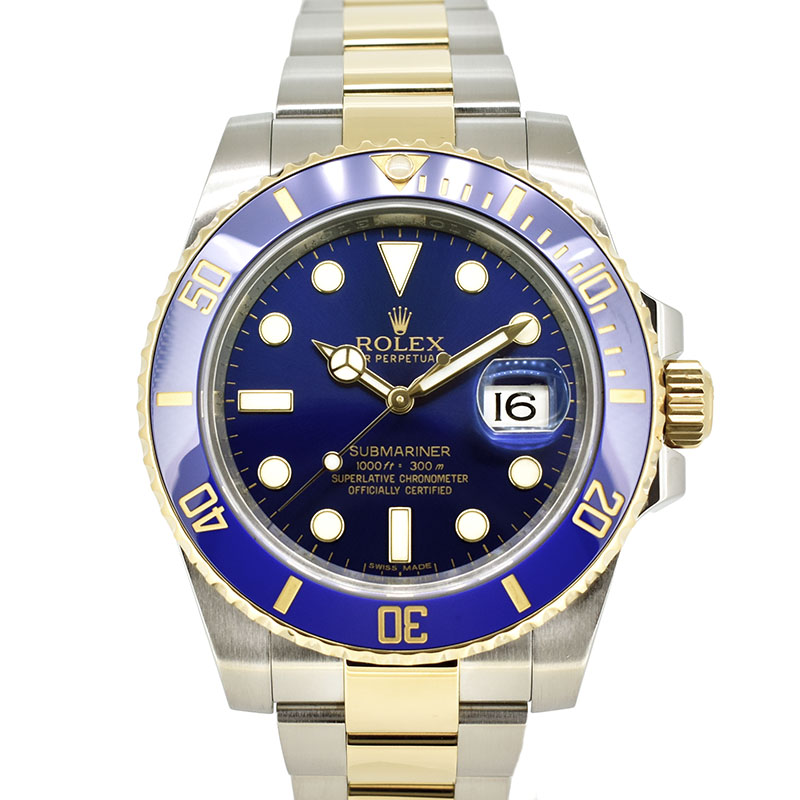 ロレックス　ROLEX　サブマリーナデイト　Ref.116613LB　ブルー　SS×YG　ランダム番　USED　中古