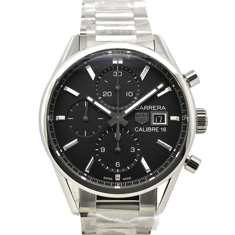 タグホイヤー　TAG HEUER　カレラ クロノグラフ キャリバー16　CBK2110.BA0715　41mm　SS　ブラック　自動巻　未使用品