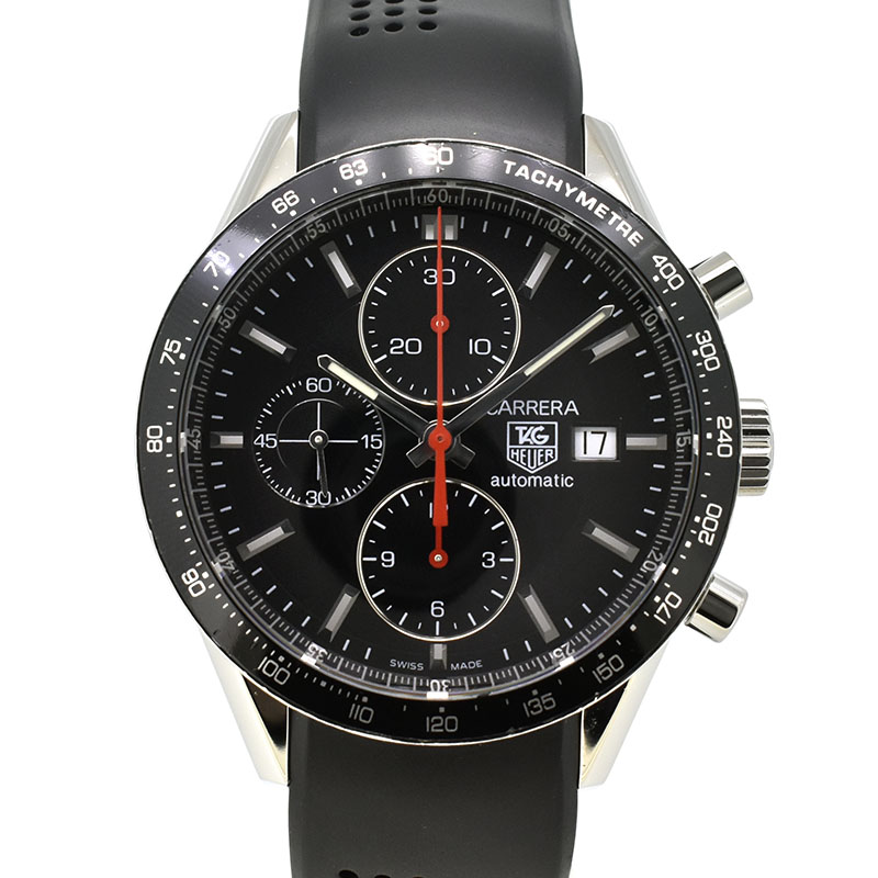 タグホイヤー　TAG HEUER　カレラ レーシング クロノグラフ　CV2014.FT6014　SS　ブラック　41mm　USED　中古