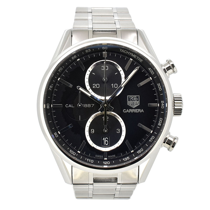 タグホイヤー　TAG HEUER　カレラクロノ キャリバー1887　CAR2110.BA0724　41mm　SS　ブラック　自動巻　USED　中古
