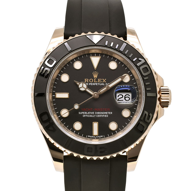 ロレックス　ROLEX　ヨットマスター40　Ref.116655　エバーローズゴールド　ブラック　ラバー　USED　中古