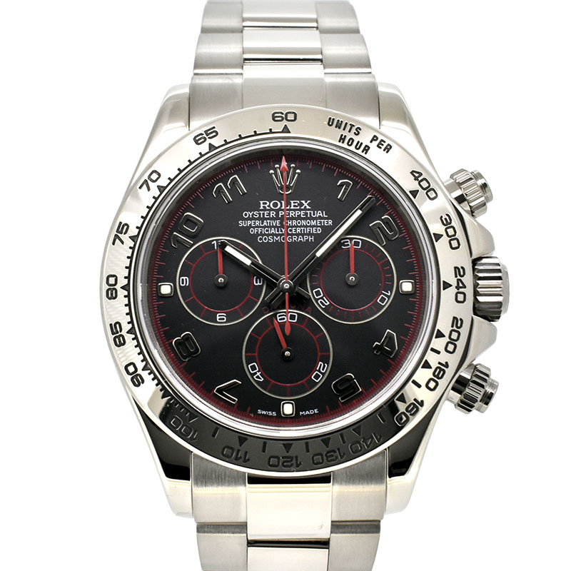 ロレックス　ROLEX　デイトナ　116509　ブラック　D番ルーレット　18KWG　40mm　USED　中古