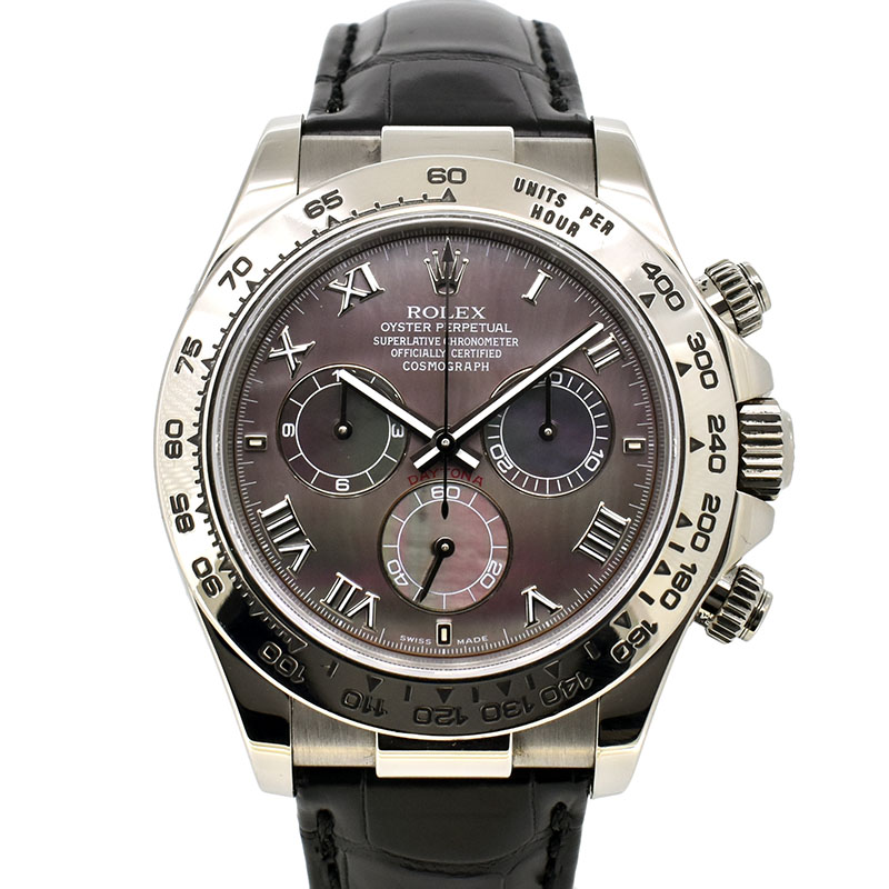 ロレックス　ROLEX　デイトナ　Ref.116519NR　K18WG　ブラックシェル　自動巻　D番　　40mm　USED　中古
