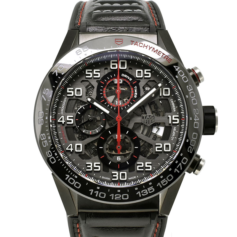 タグホイヤー　TAG HEUER　カレラ キャリバー ホイヤー01　CAR2A1H.FT6101　45mm　PVD　USED　中古