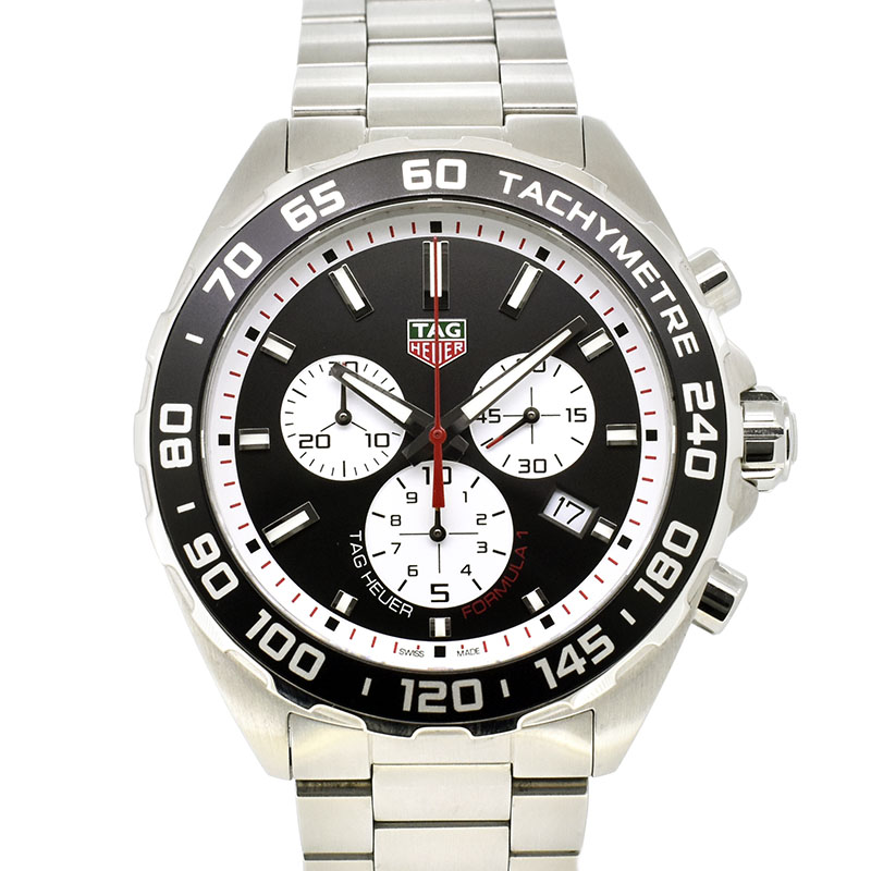 タグホイヤー　TAG HEUER　フォーミュラ1 クロノグラフ　CAZ101E.BA0842　クォーツ　ブラック　43mm　USED　中古