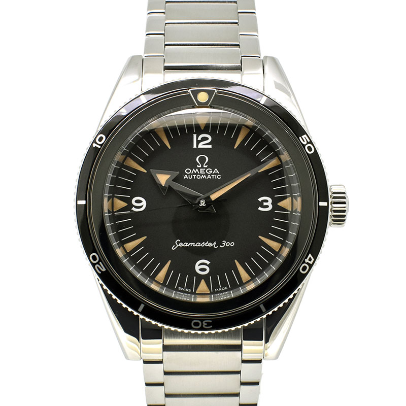 オメガ　OMEGA　シーマスター300 マスタークロノメーター 1957  トリロジー　234.10.39.20.01.001　SS　ブラック　39mm　世界3557本限定　USED　中古