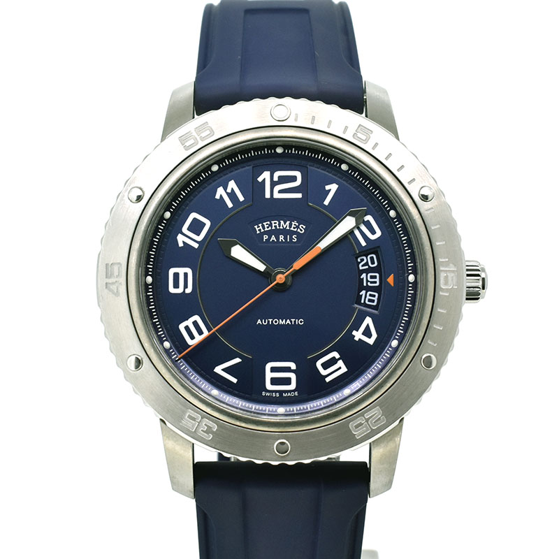エルメス　HERMES　クリッパー スポーツオート TGM　CP2.741　41mm　自動巻　ブルー　USED　中古
