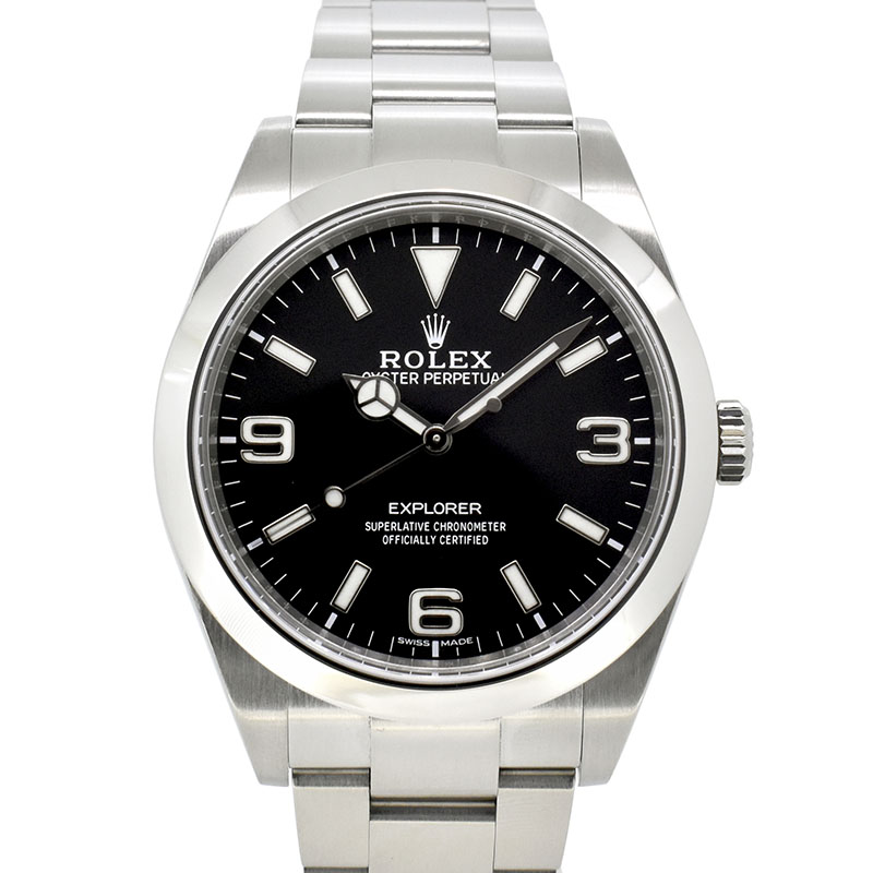 ロレックス　ROLEX　エクスプローラー1　Ref.214270　39mm　クロマライト　ブラック　USED　中古