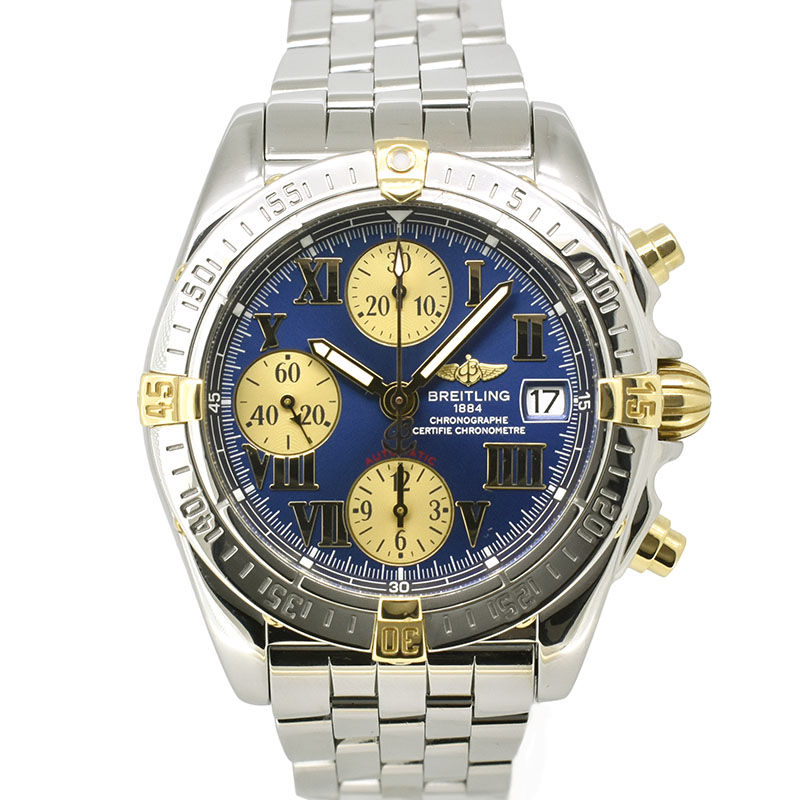 ブライトリング　BREITLING　クロノコックピット ビコロ　B13358　ブルーローマ　39mm　USED　中古