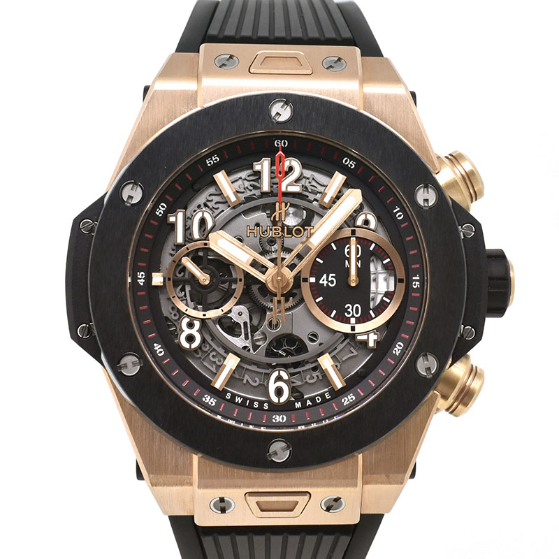 ウブロ　HUBLOT　ビッグバン ウニコ キングゴールド セラミック　411.OM.1180.RX　45mm　USED　中古