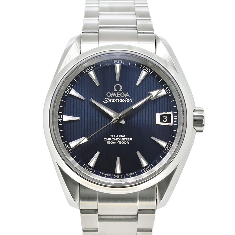オメガ　OMEGA　シーマスター アクアテラ　231.10.39.21.03.001　38.5mm　SS　ブルー　USED　中古