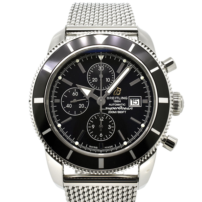 ブライトリング　BREITLING　スーパーオーシャンヘリテージ クロノグラフ　A272B08OCA　ブラック　46mm　200m防水　USED　中古