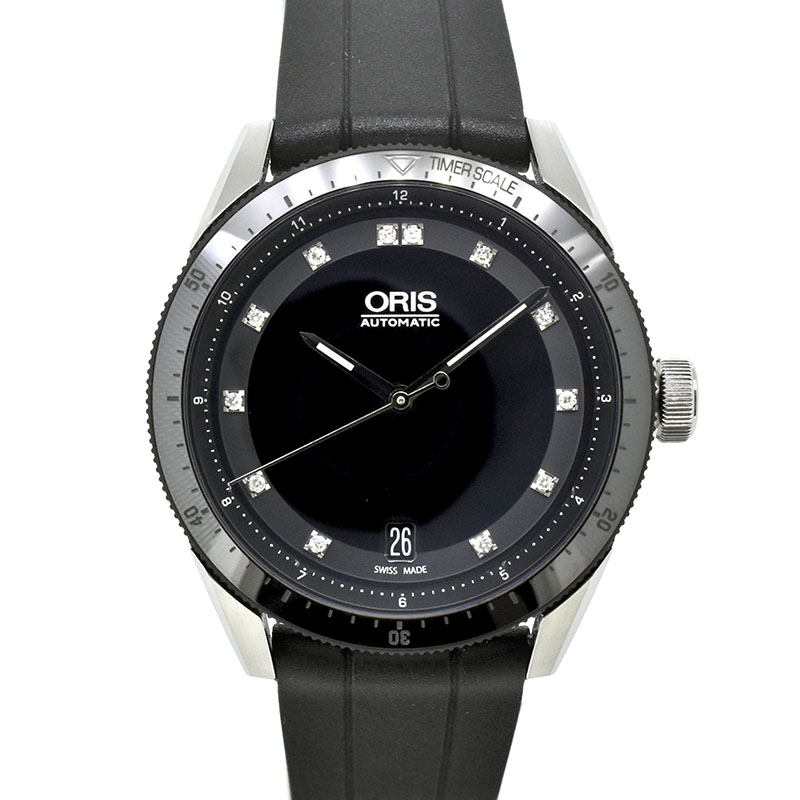 オリス　ORIS　アーティックス GT デイト ダイヤモンド　733 7671 4494R　37mm　SS　ブラック　自動巻　未使用品