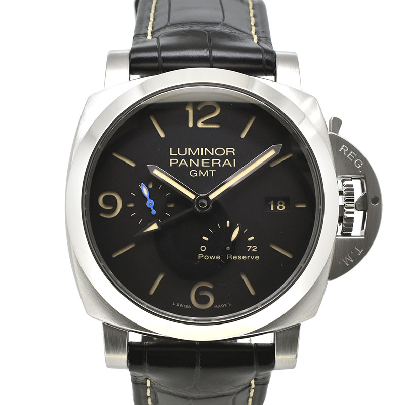 パネライ　PANERAI　ルミノール1950 3デイズ GMT パワーリザーブ アッチャイオ　PAM01321　44mm　USED　中古
