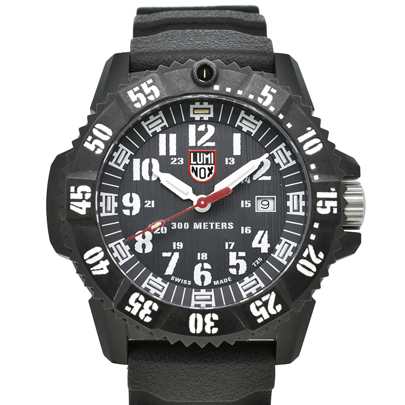 ルミノックス　LUMINOX　マスター カーボン シール 3800シリーズ　Ref.3801　ブラック　46mm　クォーツ　USED　中古