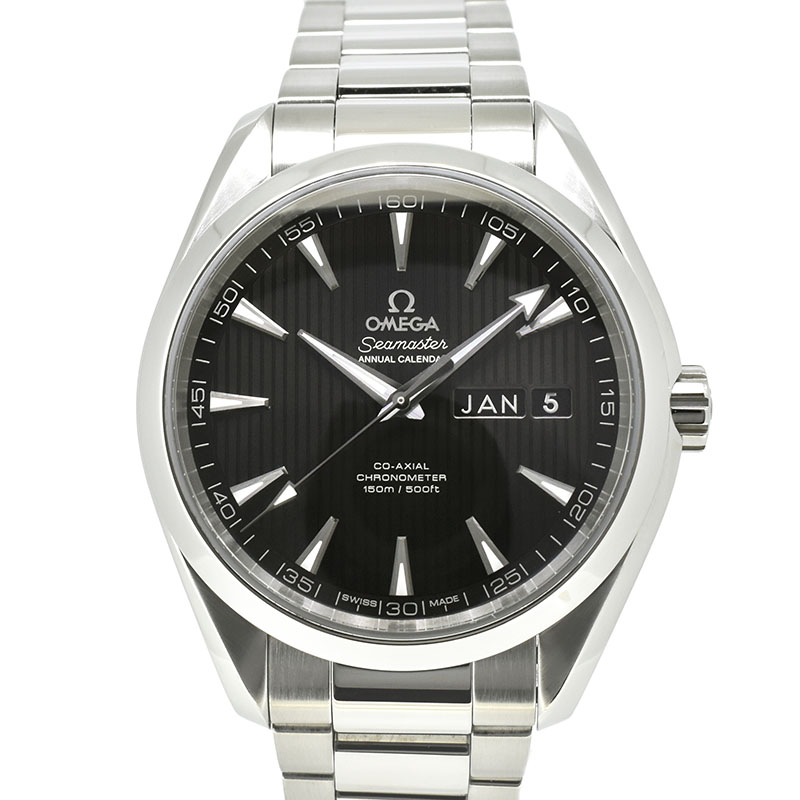 オメガ　OMEGA　シーマスター アクアテラ アニュアルカレンダー　231.10.43.22.01.002　メンズ　43mm　SS　ブラック　USED　中古