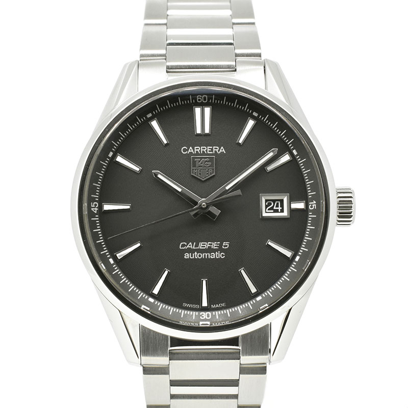 タグホイヤー　TAG HEUER　カレラ　キャリバー5　WAR211A.BA0782　SS　ブラック　39mm　USED　中古