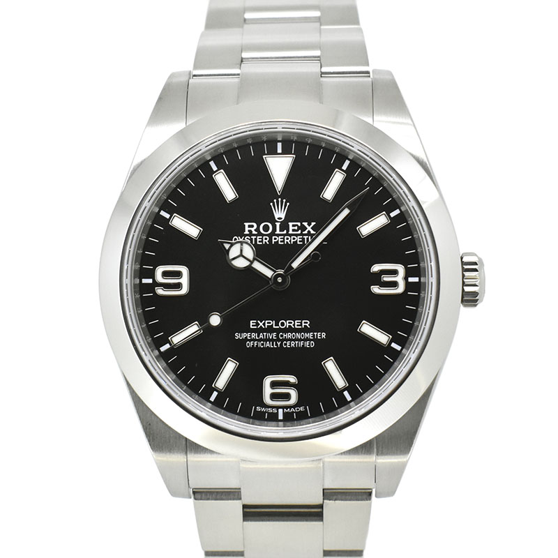 ロレックス　ROLEX　エクスプローラー1　Ref.214270　39mm　クロマライト　ブラック　USED　中古