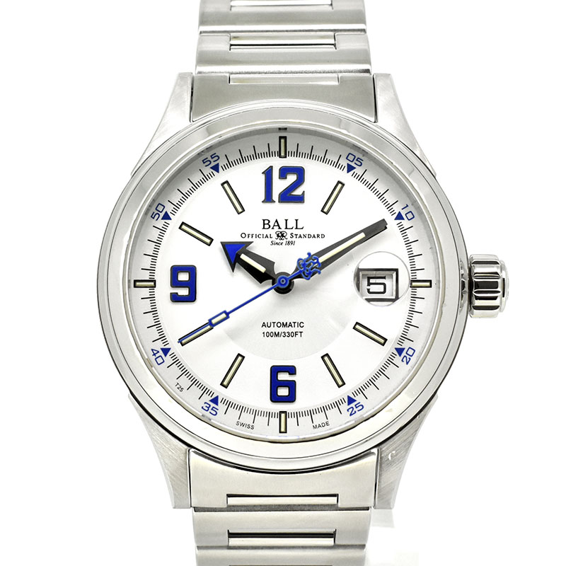 ボールウォッチ　BALL　ストークマン レーサー　NM2088C-S2J-WHBE　40mm　SS　USED　中古