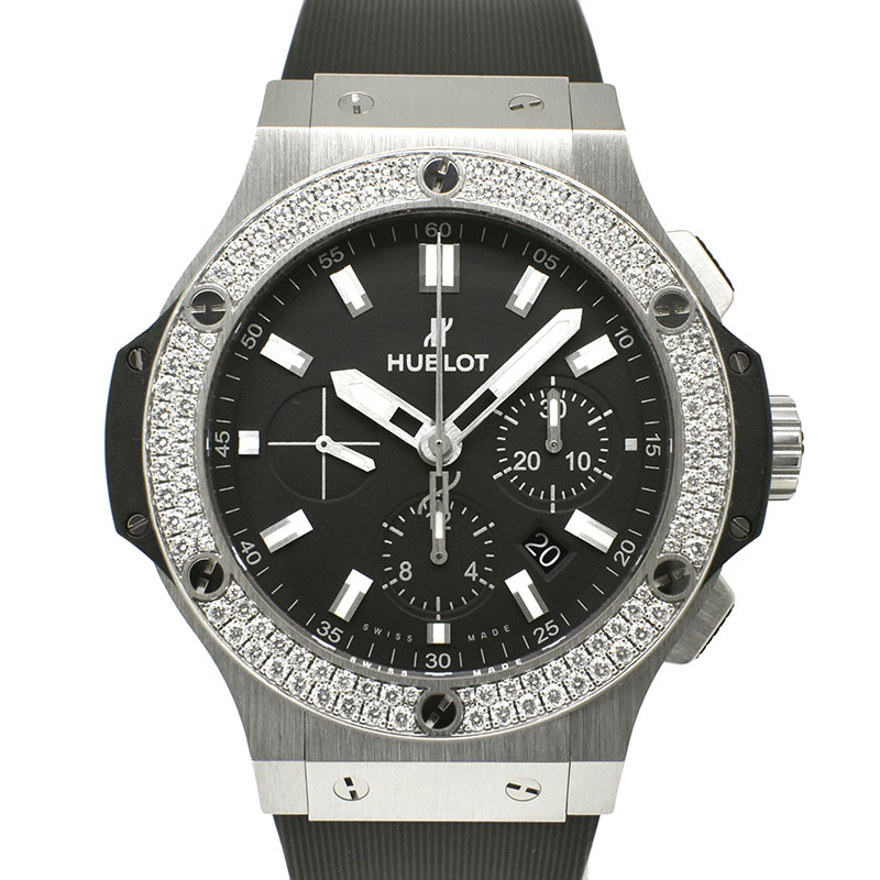 ウブロ　HUBLOT　ビッグバンエボリューション ダイヤモンドベゼル　301.SX.1170.RX.1104　ラバーベルト　44mm　USED　中古