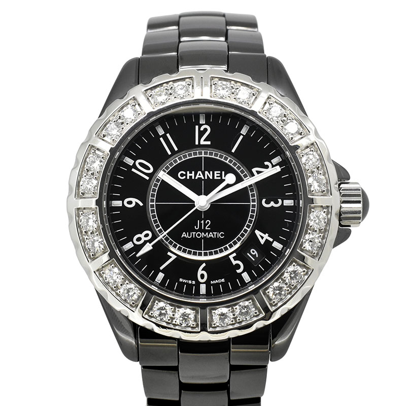 シャネル　CHANEL　J12　H1174　38mm　ラージベゼルダイヤ　セラミック　USED　中古