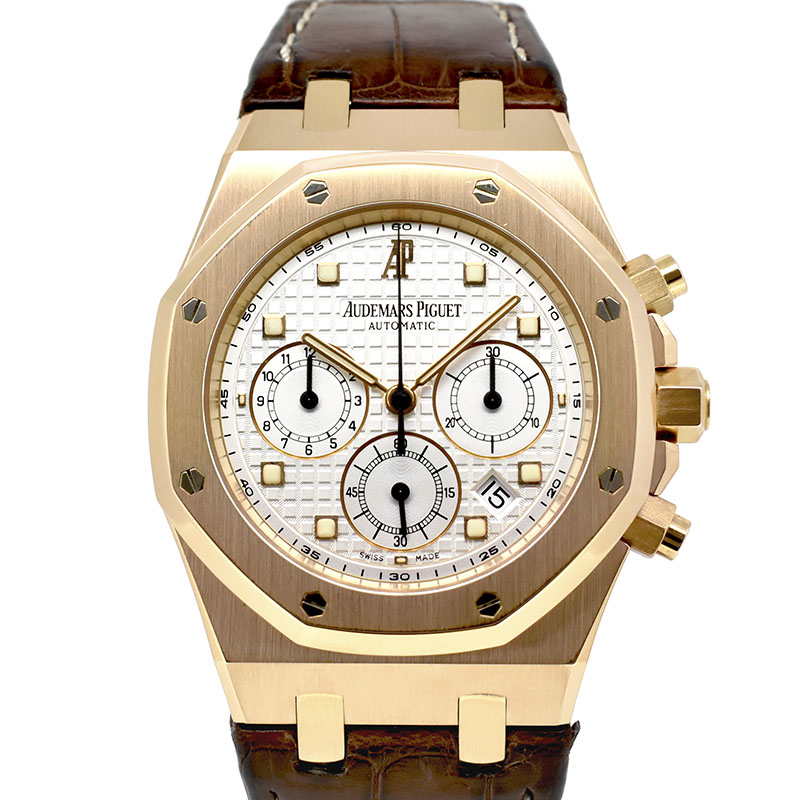 オーデマ・ピゲ　AUDEMARS PIGUET　ロイヤルオーク クロノグラフ　26022OR.OO.D088CR.01　18KPG　39mm　シルバー　USED　中古