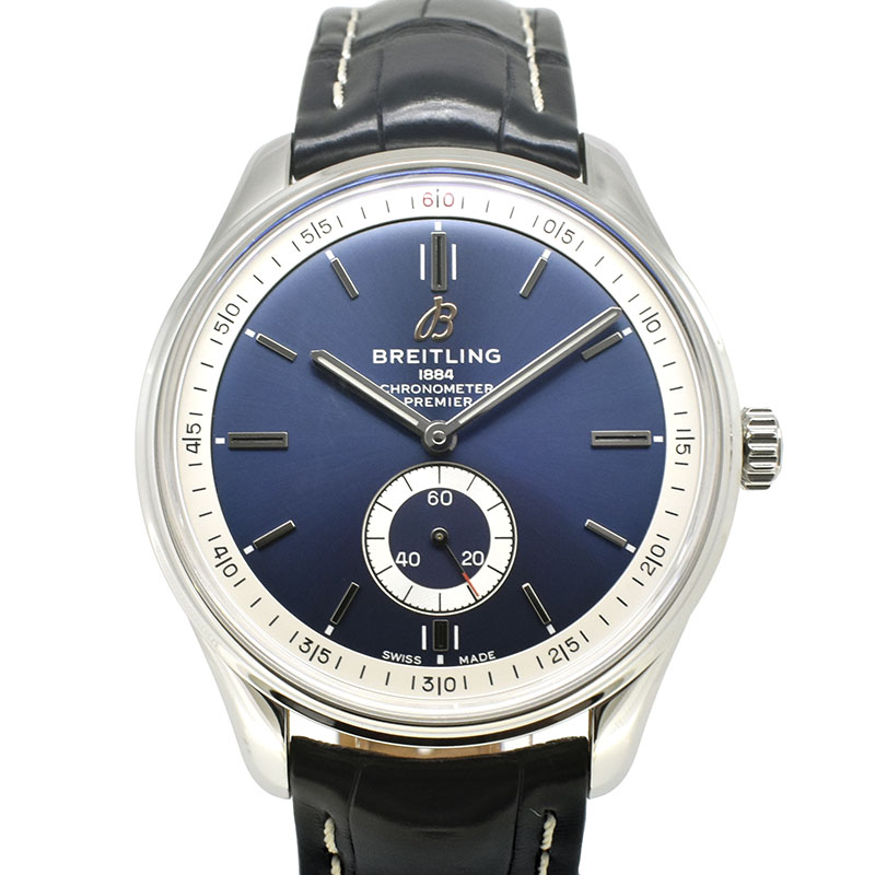 ブライトリング　BREITLING　プレミエ オートマティック 40　A377C-1WBA　40mm　ブルー　USED　中古