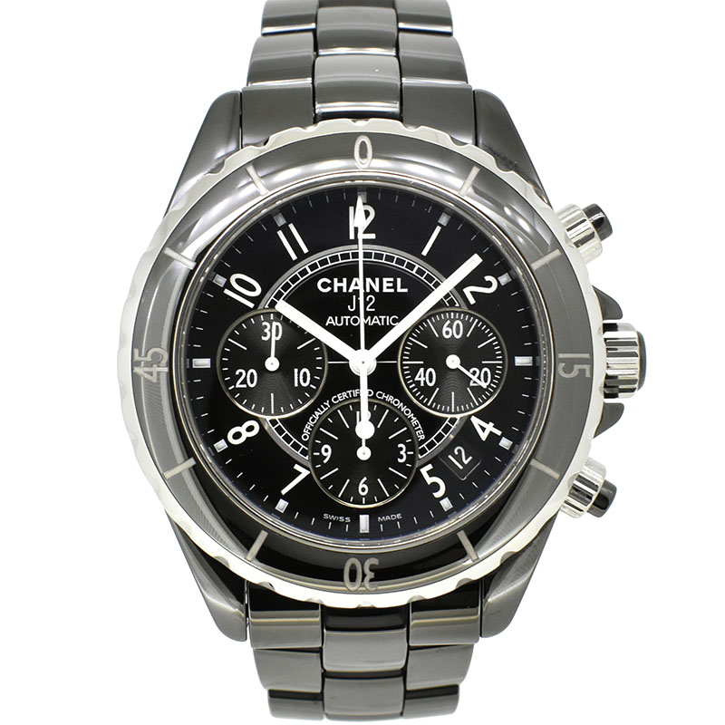 シャネル　CHANEL　J12　クロノグラフ　H0940　41mm　ブラックセラミック　USED　中古