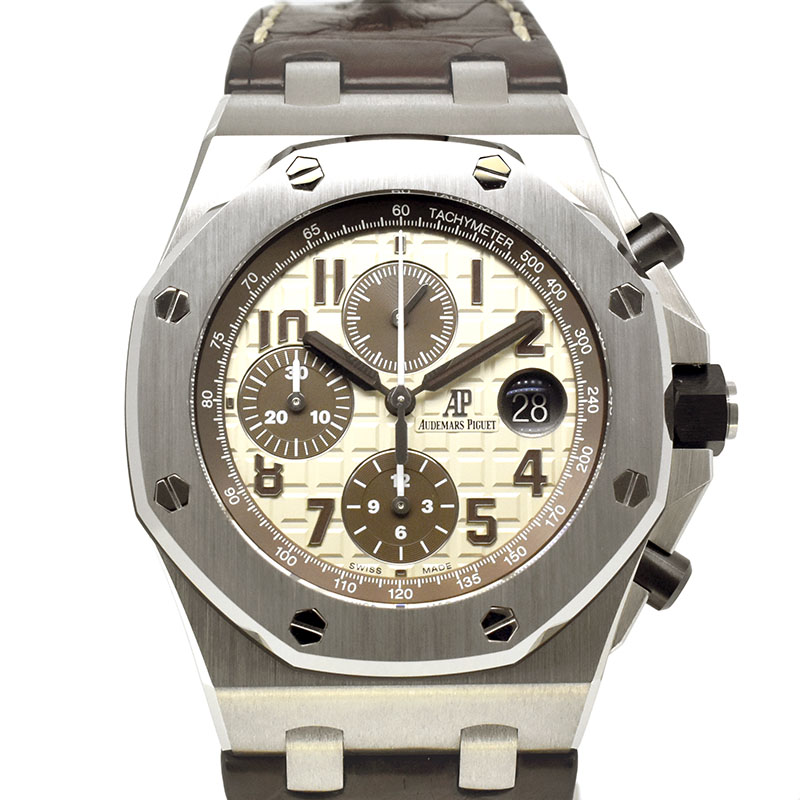 オーデマ・ピゲ　AUDEMARS PIGUET　ロイヤルオーク オフショアクロノ　26470ST.OO.A801CR.01　革ベルト　42mm　USED　中古
