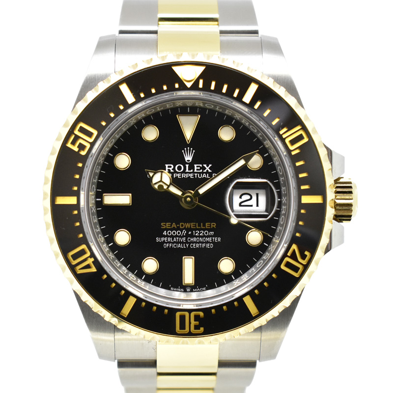 ロレックス　ROLEX　シードゥエラー　126603　43mm　ブラック　18KYG×SS　国内正規品　USED　中古