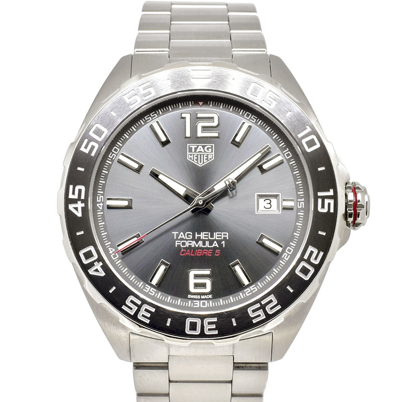 タグホイヤー　TAG HEUER　フォーミュラ1 キャリバー5　WAZ2011.BA0842　グレー　43mm　USED　中古
