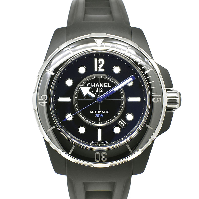 シャネル　CHANEL　J12 マリーン 42　H2558　ブラック　42mm　USED　中古