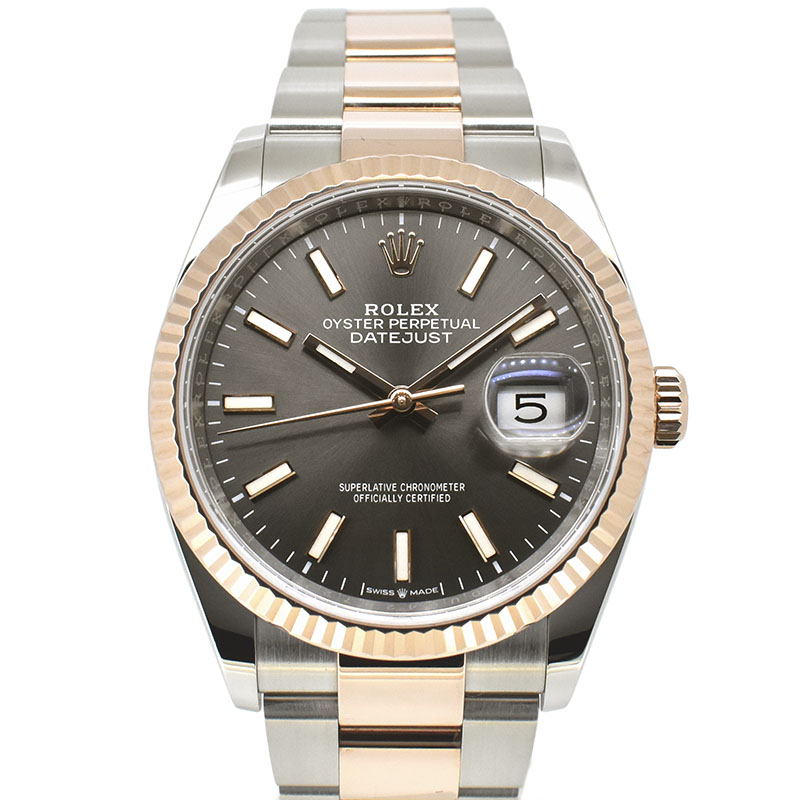 ロレックス　ROLEX　デイトジャスト36　126231　18KERG/SS　ダークロジウム　36mm　USED　中古
