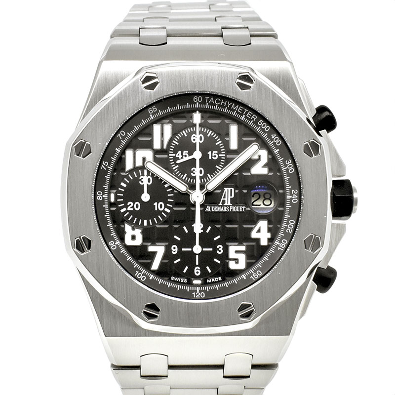 オーデマ・ピゲ　AUDEMARS PIGUET　ロイヤルオーク オフショアクロノ　25721ST.OO.1000ST.08.A　自動巻き　42mm　ブラック　USED　中古