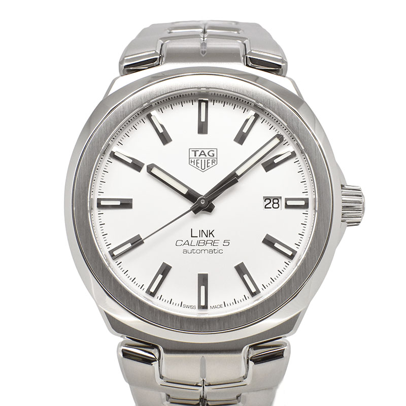 タグホイヤー　TAG HEUER　リンク キャリバー5　WBC2111.BA0603　41mm　シルバー　USED　中古